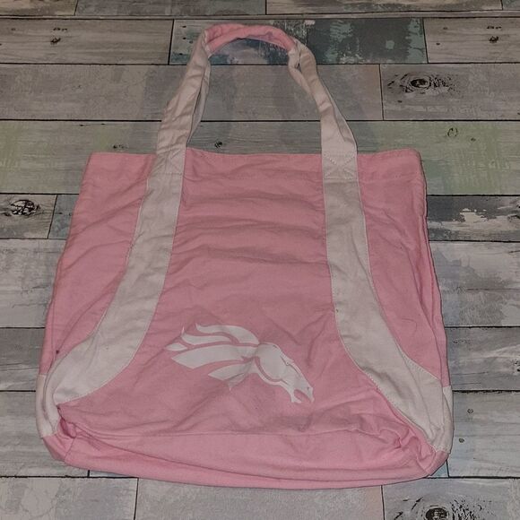 Pink Denver Broncos Canvas Bag - Picture 1 of 3